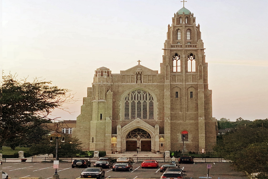 La catedral St. Agnes Cathedral, donde est&aacute; la di&oacute;cesis de Rockville Centre, en Long Island, estado de Nueva York, el 1 de julio del 2018.&nbsp;