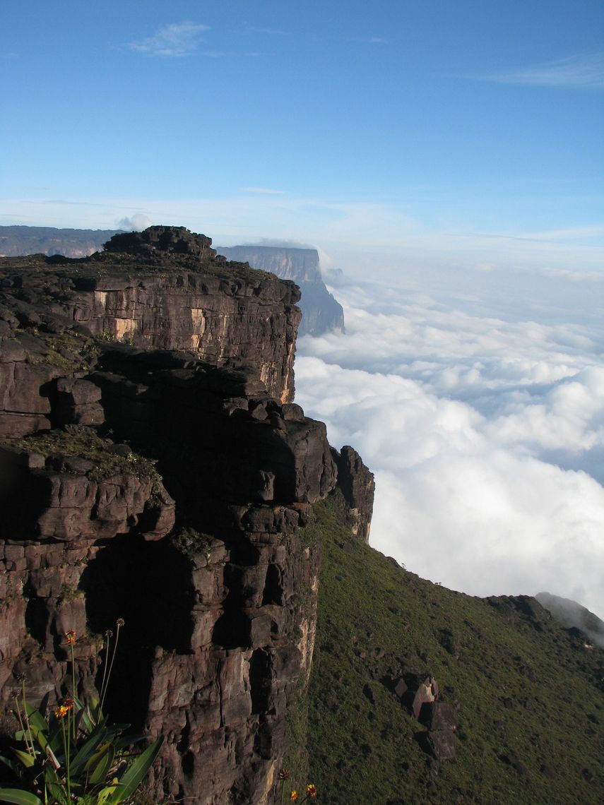 Monte Roraima, en el parque nacional Canaima, Venezuela bajo la administración de Inparques.