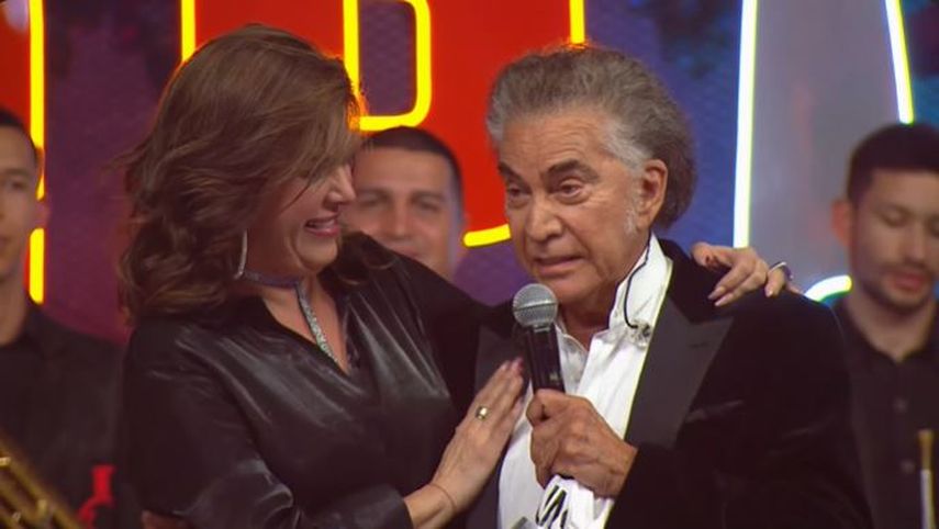 Alicia Machado y José Luis Rodríguez durante la final del reality Top Chef VIP 3.