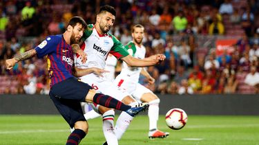 Messi destrabó el partido para los catalanes y terminó de ponerle cifras definitivas.