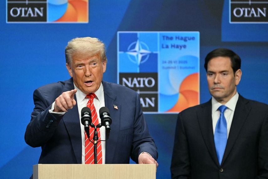 Conferencia de prensa del presidente de Estados Unidos Donald J. Trump.