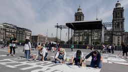 Solo han podido plasmar con pintura blanca los nombres de algunas de las m&aacute;s de 1.200 asesinadas en 2019, entre ellos los de F&aacute;tima, Sandra, Nancy, Erika, Norma, Ingrid o Guadalupe.