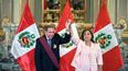 el presidente Edmundo González Urrutia fue recibido por la mandataria de Perú, Dina Boluarte, en el Palacio de Gobierno de Lima, Perú, el 29 de enero de 2025.