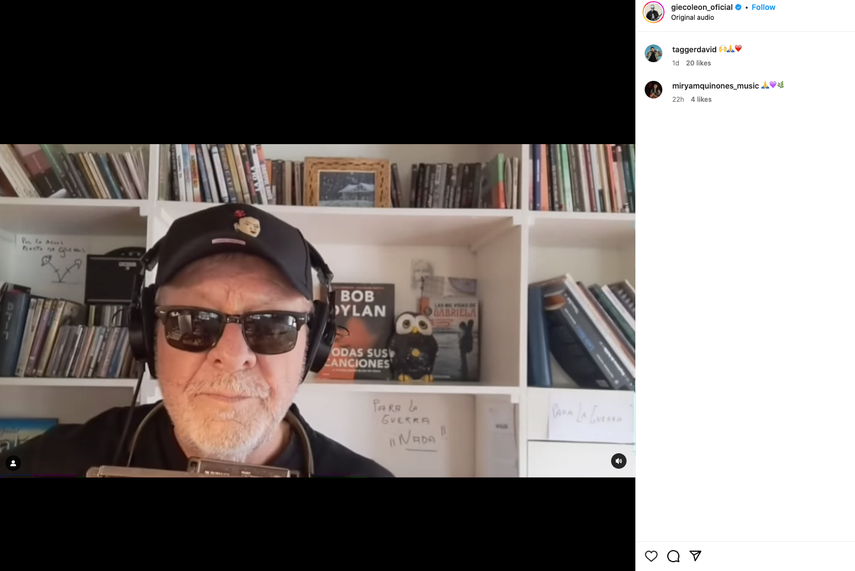 El músico argentino León Gieco, autor de Sólo le pido a Dios.&nbsp;