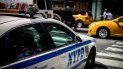 Un carro policial en una de las calles de Nueva York. Un carro policial en una de las calles de Nueva York.