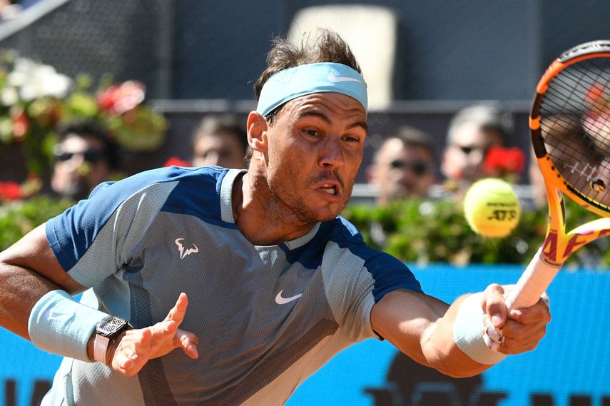 Partido de Carlos Alcaraz contra Rafa Nadal en el Mutua Madrid Open, a 06 de mayo de 2022, en Madrid (España). &nbsp;