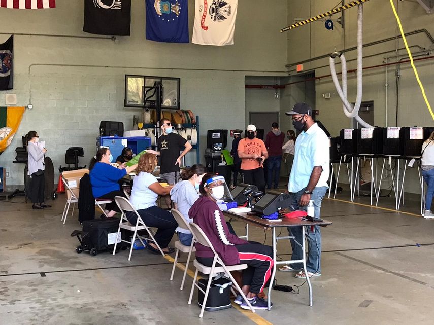Así inició la jornada electoral en el Condado de Miami-Dade este 3 de noviembre.