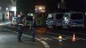 Agentes de policía bloquean una calle en el centro de la ciudad durante una operación policial para custodiar un edificio de la comunidad judía, en Hagen, Alemania, el 16 de septiembre de 2021. Agentes de policía bloquean una calle en el centro de la ciudad durante una operación policial para custodiar un edificio de la comunidad judía, en Hagen, Alemania, el 16 de septiembre de 2021.