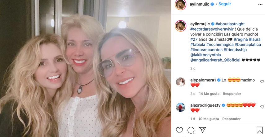 Aylín Mujica, Angélica Rivera y Cynthia Klitbo.