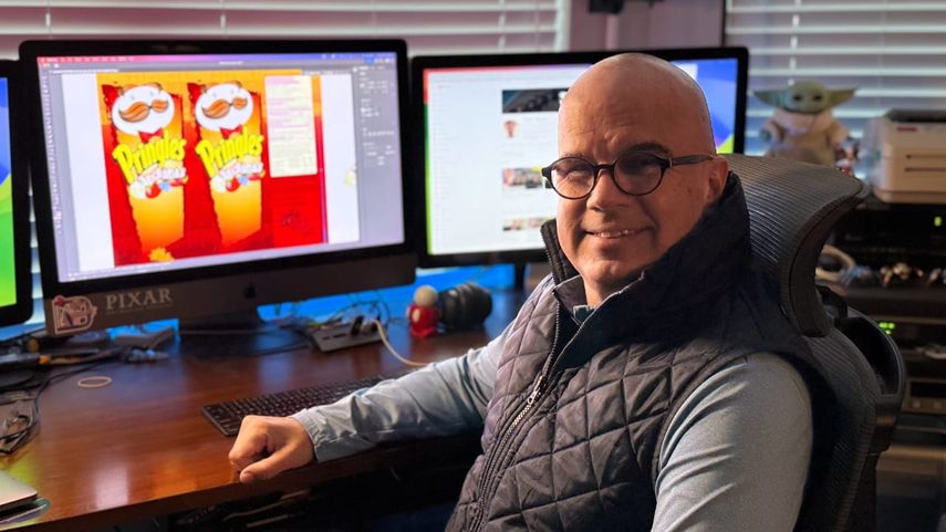 El diseñador Adrián Rodríguez