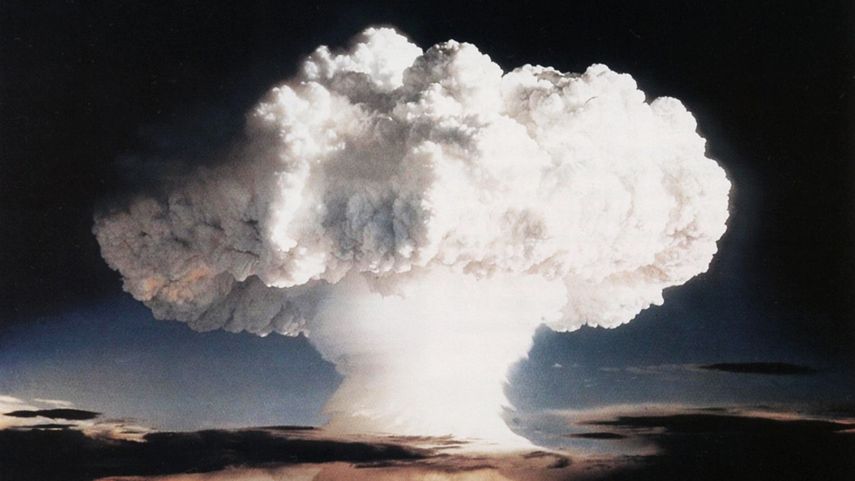 Hongo de una bomba nuclear lanzada en una prueba de EEUU. (FOTO REFERENCIAL DE ARCHIVO)
