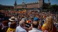 La protesta contra Pedro Sánchez&nbsp; fue convocada por el grupo Sociedad Civil Española y respaldada por el PP y VOX (EFE)