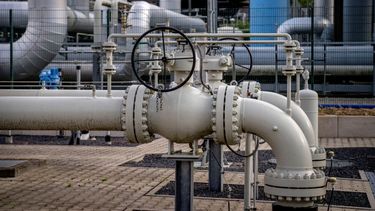 Instalación de gas cerca de Eiterfeld, Alemania.