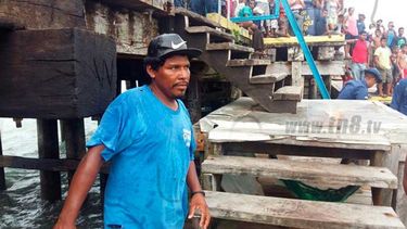 Rescatan a pescadores que naufragaron en un velero en el Caribe Norte de Nicaragua.