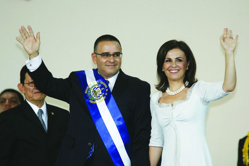 Mauricio Funes y su esposa&nbsp;Vanda.