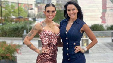 La doctora Keyli Franco y la modelo y actriz Norkys Batista.