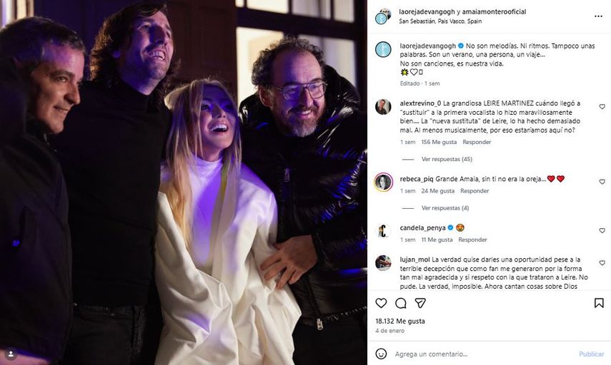 La Oreja de Van Gogh.&nbsp; &nbsp;