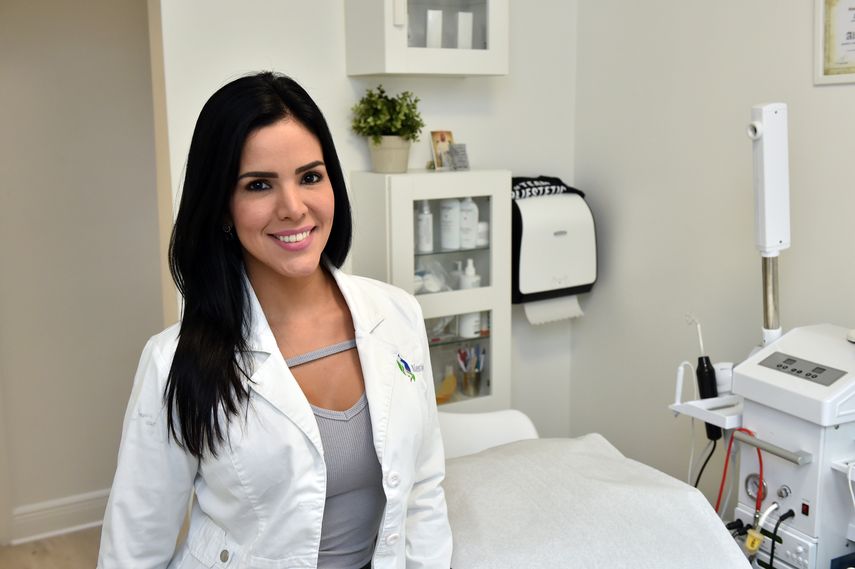 La joven cosmediatra venezolana Alicia Labrador.&nbsp;