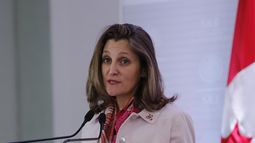 Chrystia Freeland, ministra de Asuntos Exteriores de Canadá.