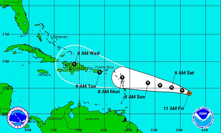 Aún se desconoce si el huracán afectará a la Florida. (CORTESÍA)