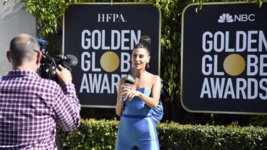 La presentadora de noticias Bianca Rae habla durante la 78a edición de los Golden Globe Awards Media Preview en el Beverly Hilton el 26 de febrero de 2021 en Beverly Hills, California. &nbsp;