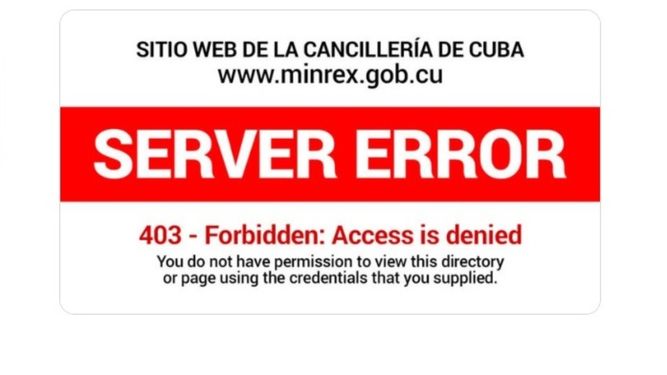 El sitio web del Ministerio de Exteriores de Cuba presuntamente sufrió un ciberataque que provocó un acceso limitado durante varias horas