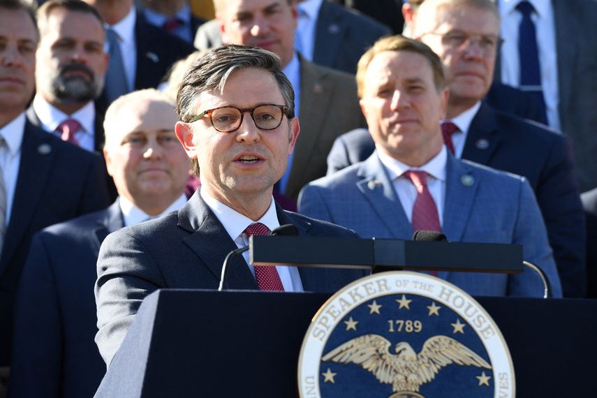 El nuevo presidente de la Cámara de Representantes de Estados Unidos Mike Johnson.