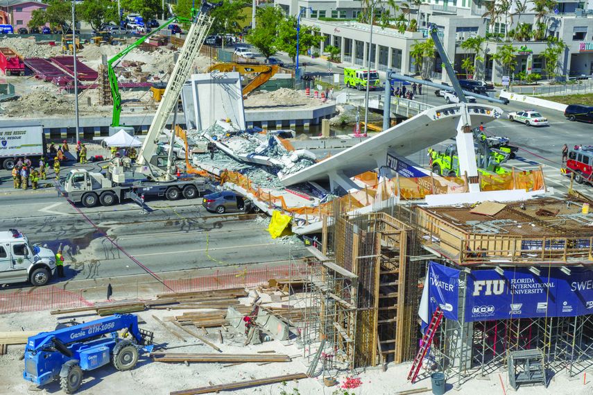 El 15 de marzo tuvo lugar el derrumbe del puente peatonal de la Universidad Internacional Florida.&nbsp;
