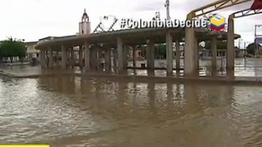 Las lluvias han inundado a la Alta Guajira colombiana.&nbsp;
