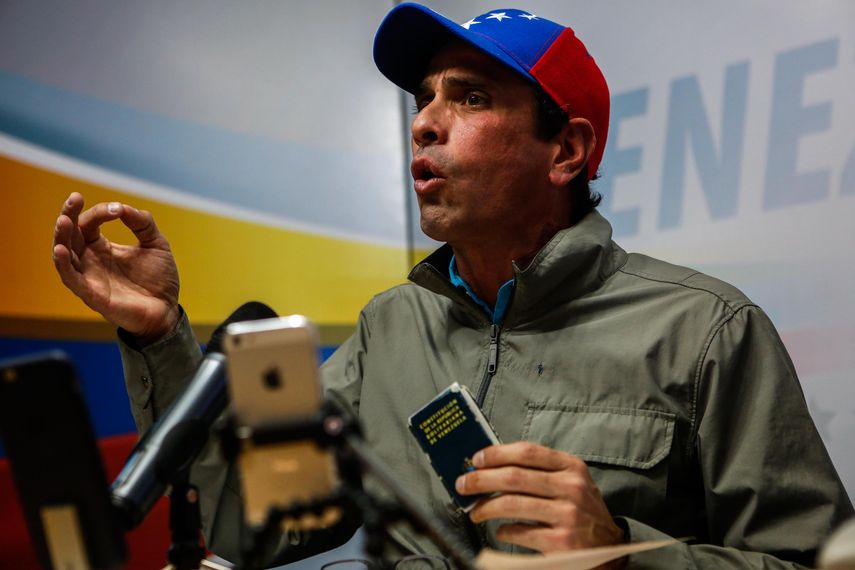 Henrique Capriles Radonski, líder opositor venezolano.