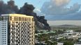 Fuerte humareda ondeaba cerca del centro urbano City Place Doral.