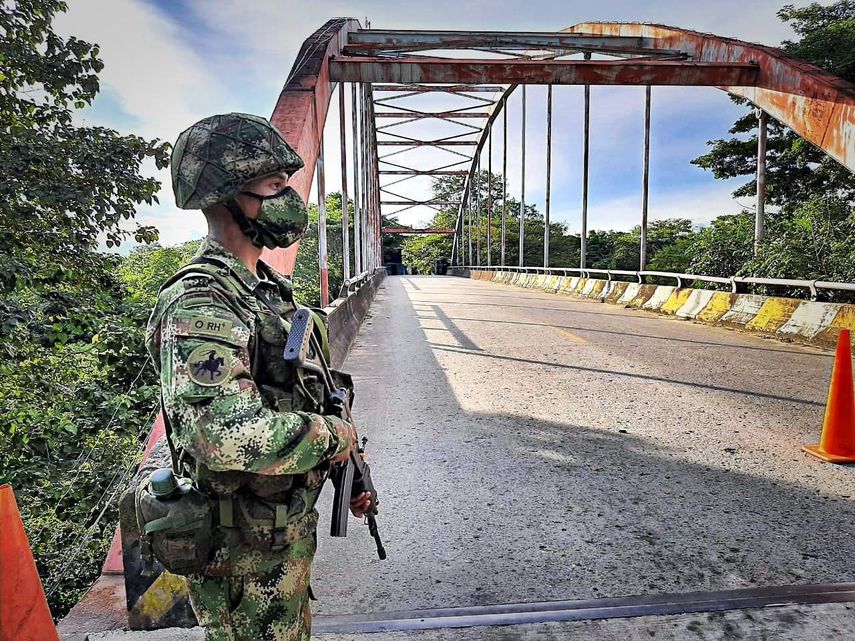 Un militar en Colombia (Foto referencial)