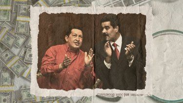 Chávez y Maduro.&nbsp;