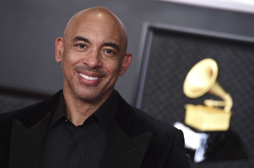 Harvey Mason Jr., director ejecutivo de la Academia de la Grabación, llega a la 63 entrega anual de los premios Grammy el 14 de marzo de 2021 en Los Angeles.