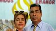 El pastor evangélico y preso político cubano Lorenzo Rosales Fajardo junto a su esposa, Maridilegnis Carballo.