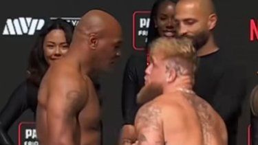 Último cara a cara entre Mike Tyson y Jake Paul antes de la pelea que transmitirá Netflix&nbsp;