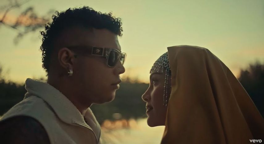 Los cantantes Boza y Greeicy.&nbsp;
