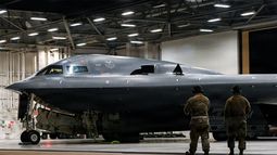 Un bombardero B2 de la fuerza aérea de EEUU. Un bombardero B2 de la fuerza aérea de EEUU.