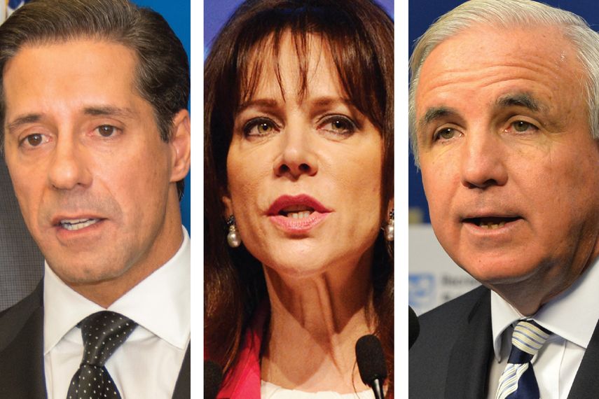 De izq. a derecha: Alberto Carvalho, Katherine Fernández Rundle y Carlos Giménez