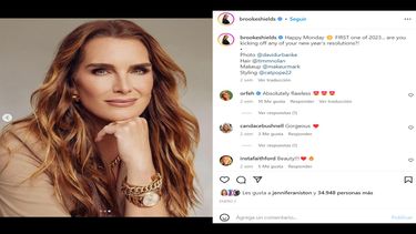 La actriz Brooke Shields.