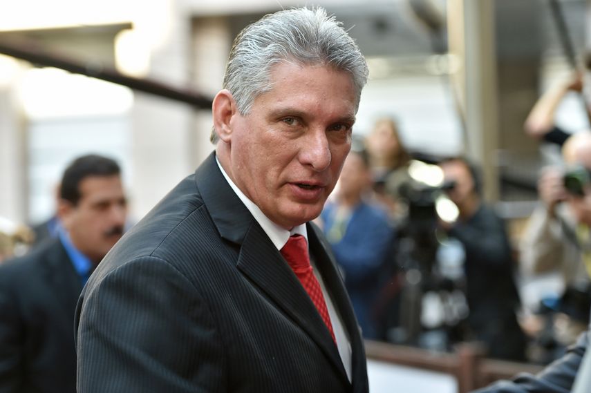 El dictador cubano, Miguel Díaz-Canel.