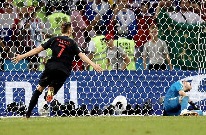 Ivan Rakitic marcó el gol decisivo en la tanda de penales para darle la victoria a Croacia.