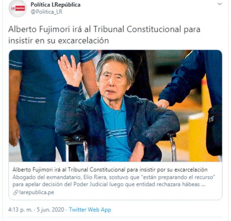 Prensa de Per informa sobre la decisin del Tribunal. 