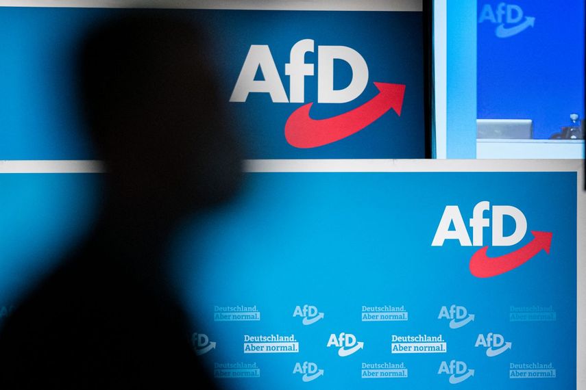Logo del partido conservador alemán AfD.