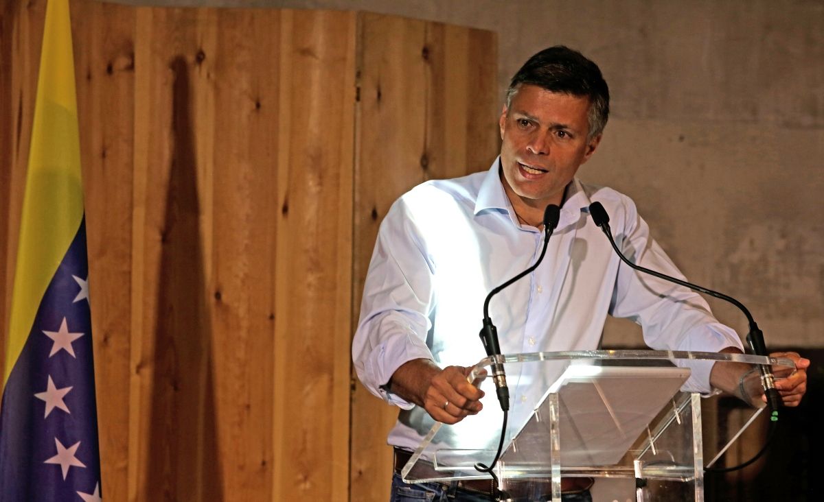El líder político Leopoldo López ofrece una rueda de prensa en el Espacio Gobernador, a 16 de julio de 2021, en Madrid (España) El líder político Leopoldo López ofrece una rueda de prensa en el Espacio Gobernador, a 16 de julio de 2021, en Madrid (España)