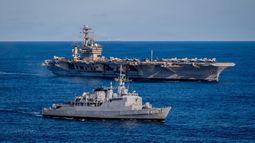 El Grupo de Ataque del Portaviones Nimitz.