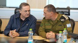 El ministro de Defensa de Israel, Israel Katz, y el jefe del Estado Mayor del Ejército, Eyal Zamir. &nbsp;