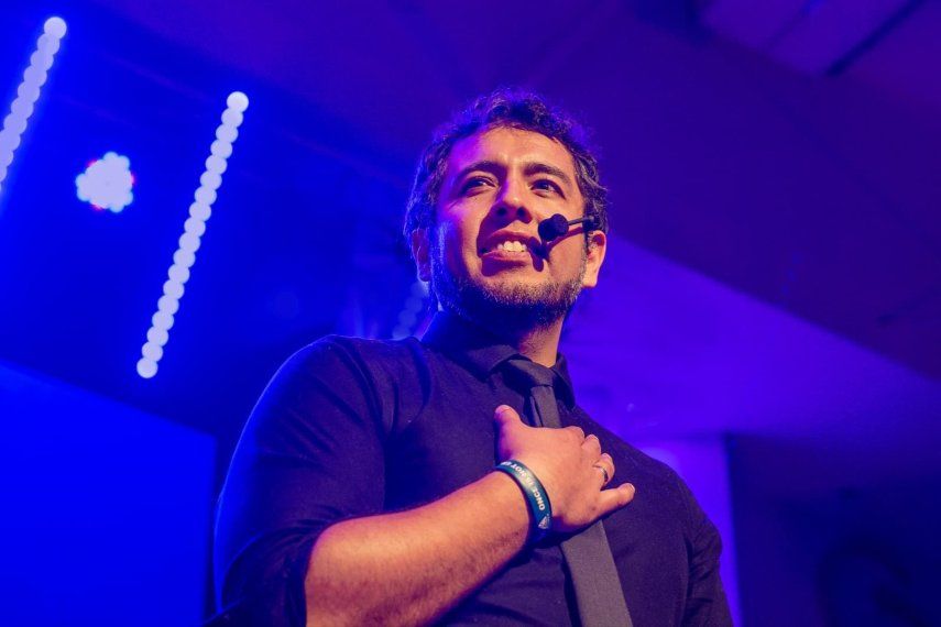 El conferencista Fabián Tejada.