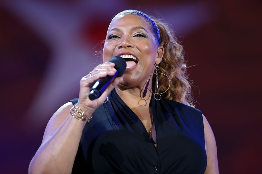 En esta foto del 3 de julio del 2019, Queen Latifah canta en un ensayo general para el espect&aacute;culo Boston Pops Fireworks Spectacular en Boston.&nbsp;