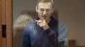 En esta foto tomada de un video distribuido por la corte distrital de Babuskinsky, el martes 16 de febrero de 2021, el líder opositor ruso Alexei Navalny habla en una audiencia durante su juicio por difamación en Moscú. En esta foto tomada de un video distribuido por la corte distrital de Babuskinsky, el martes 16 de febrero de 2021, el líder opositor ruso Alexei Navalny habla en una audiencia durante su juicio por difamación en Moscú.